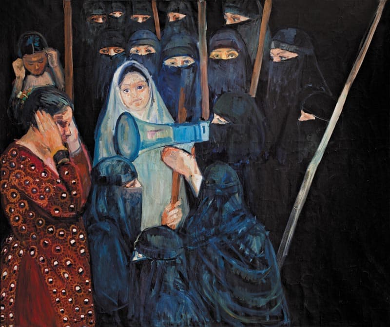 3-thumb-For-the-love-of-women-Iqbal-hussain-exhibition-2016-clifton-art-gallery-karachi-pakistan-54 x 64-Oil on Canvas