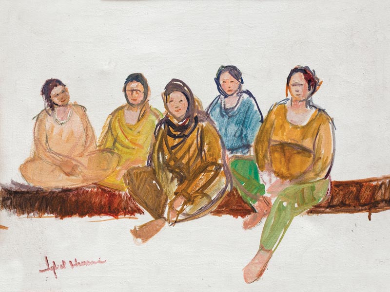 35-thumb-For-the-love-of-women-Iqbal-hussain-exhibition-2016-clifton-art-gallery-karachi-pakistan-18 x 24-Oil on Canvas