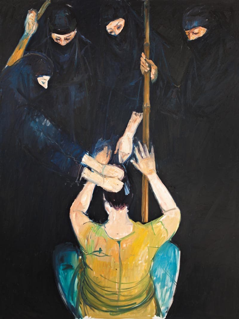 4-thumb-For-the-love-of-women-Iqbal-hussain-exhibition-2016-clifton-art-gallery-karachi-pakistan-54 x 72-Oil on Canvas